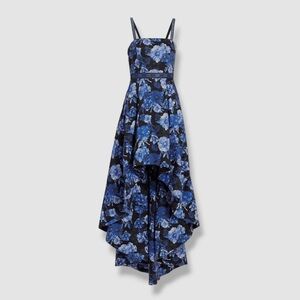 Floral Blue Women's Dress